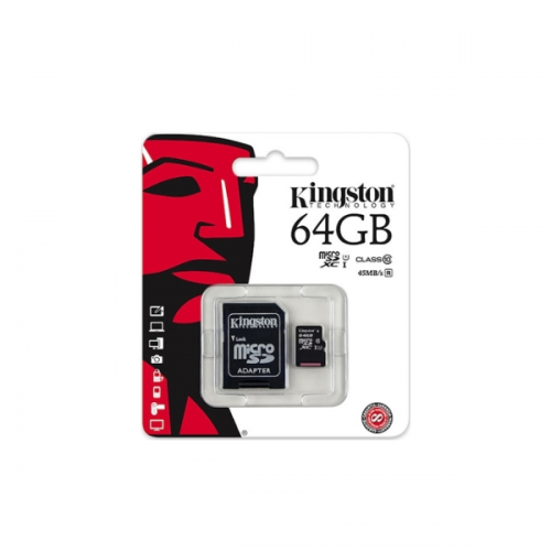 Kingston Κάρτα Μνήμης 64GB MicroSD Class10