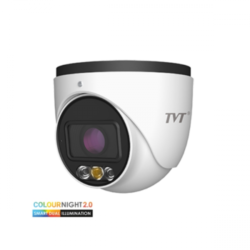 TD-9545S4-C(D/AZ/PE/AW3) 4MP TVT Entry IPC Turret, Dual Illumination, Built-in Mic, Motorized 2.8-12mm lens