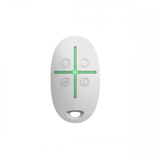 Space Control White Two-Way Wireless Key Fob With panic Button AJAX
