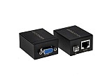 VGA Signal to RJ45 Signal Extender Transmitter + Receiver Converter Ethernet Cable, Transmission Distance: 60m