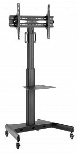 Techly ICA-TR35 Βάση στήριξης τροχήλατη μεταβαλλόμενη με ράφι LCD TV / LED 32-65 "
