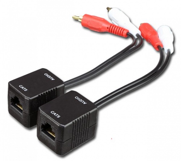 Techly AU-EXTRJ45 Audio Extender Converter RCA RJ45 Cat.5